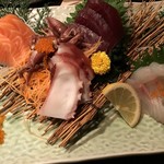 Tabeyouya Sai - 【2017.4.5】刺身5種盛り合わせ¥1480