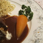 Bibitashiro - 付け合せのグラッセはパセリで人参の形に