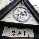 自家製麺 名無し - 入口上の看板