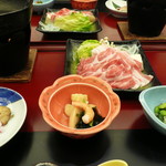 湯杜匠味庵 山川 - 豚肉しゃぶしゃぶと先付など