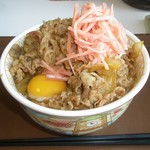 すき家 - メガ牛丼 、玉子