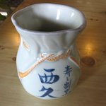 西久 - お茶（陶器コップが独特）