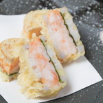 Deep-Fried Shrimp and Lotus Root Sandwich