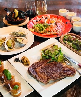 h Huitre - 牡蠣＆国産牛