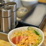 Restaurant Sadafu - 2018.12 野菜サラダ（無料）