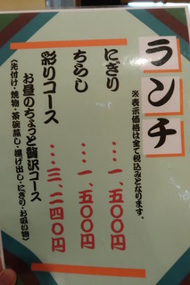 鮨処 修 - ランチメニュー