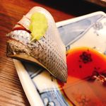 日本酒商店 YODARE - コハダ  生わさびを添えて