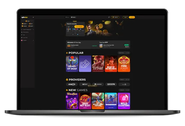 Spinstar homepage