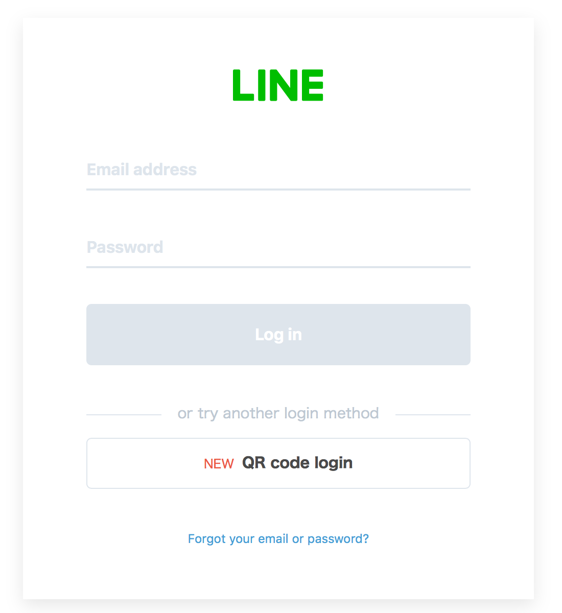 Login dialog
