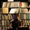 vinyl bookcase